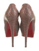 Christian Louboutin Snakeskin Animal Print Pumps