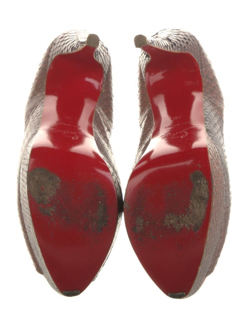 Christian Louboutin Snakeskin Animal Print Pumps