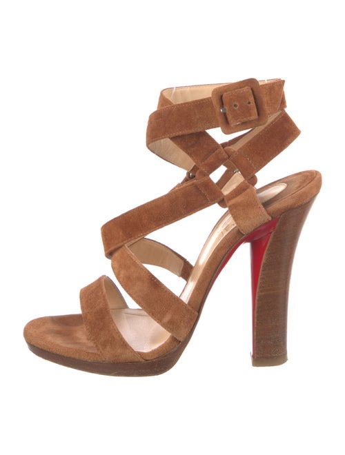 Christian Louboutin Suede T-Strap Sandals