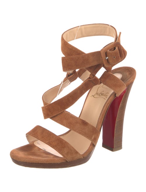 Christian Louboutin Suede T-Strap Sandals