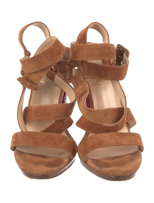 Christian Louboutin Suede T-Strap Sandals
