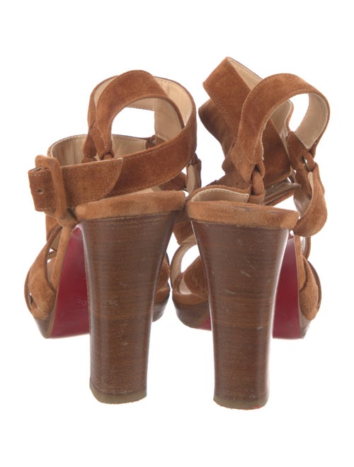 Christian Louboutin Suede T-Strap Sandals