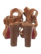 Christian Louboutin Suede T-Strap Sandals