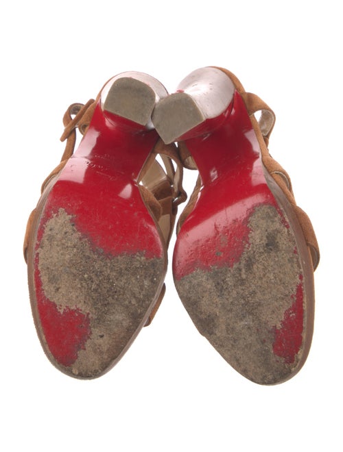 Christian Louboutin Suede T-Strap Sandals