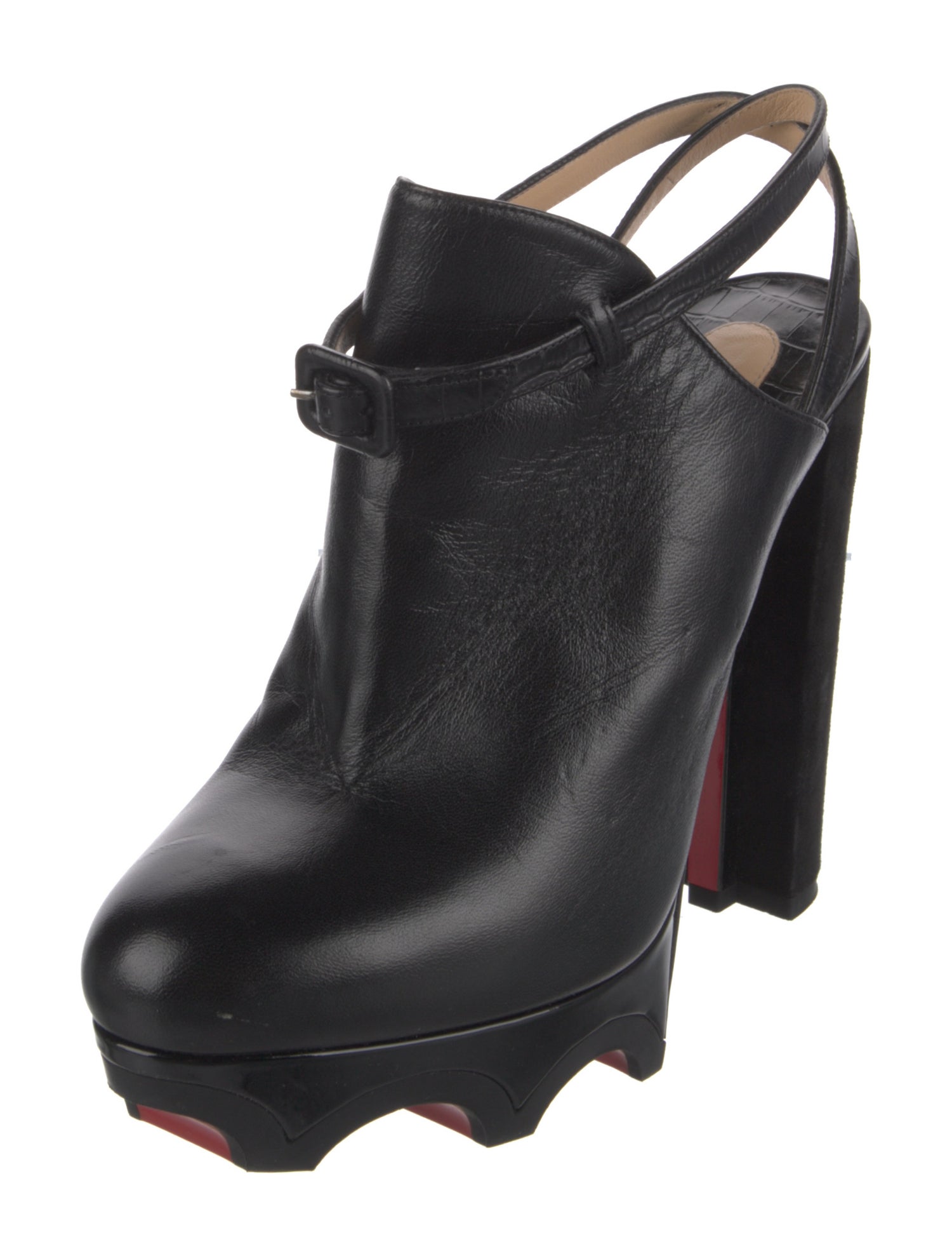 Christian Louboutin Leather Slingback Pumps