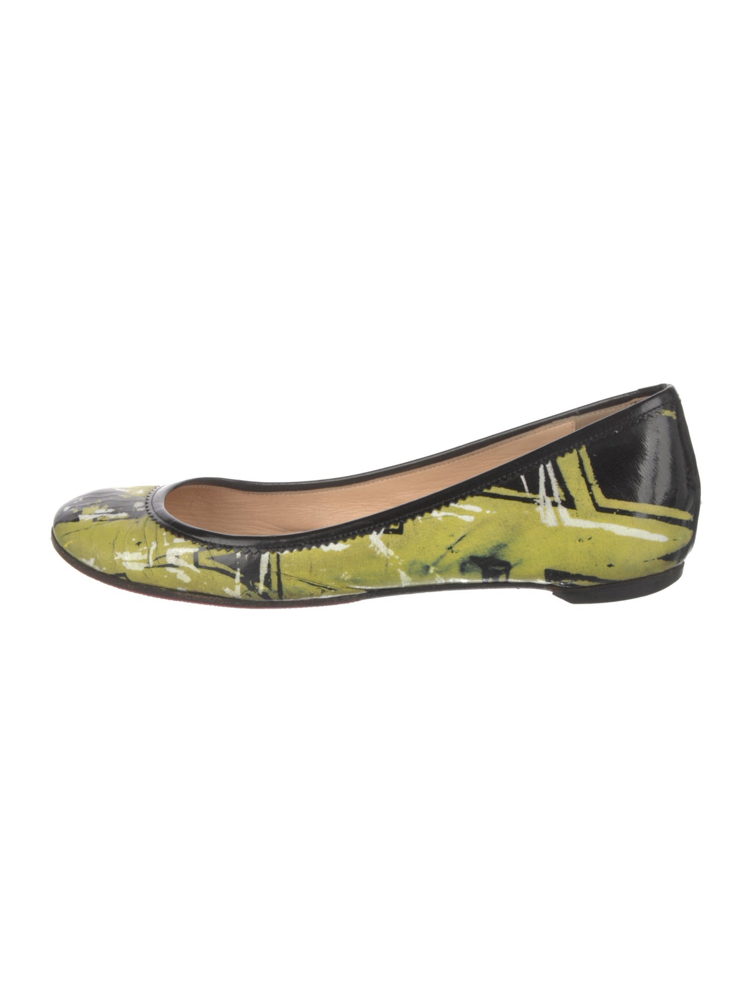 Christian Louboutin Vintage Patent Leather Ballet Flats