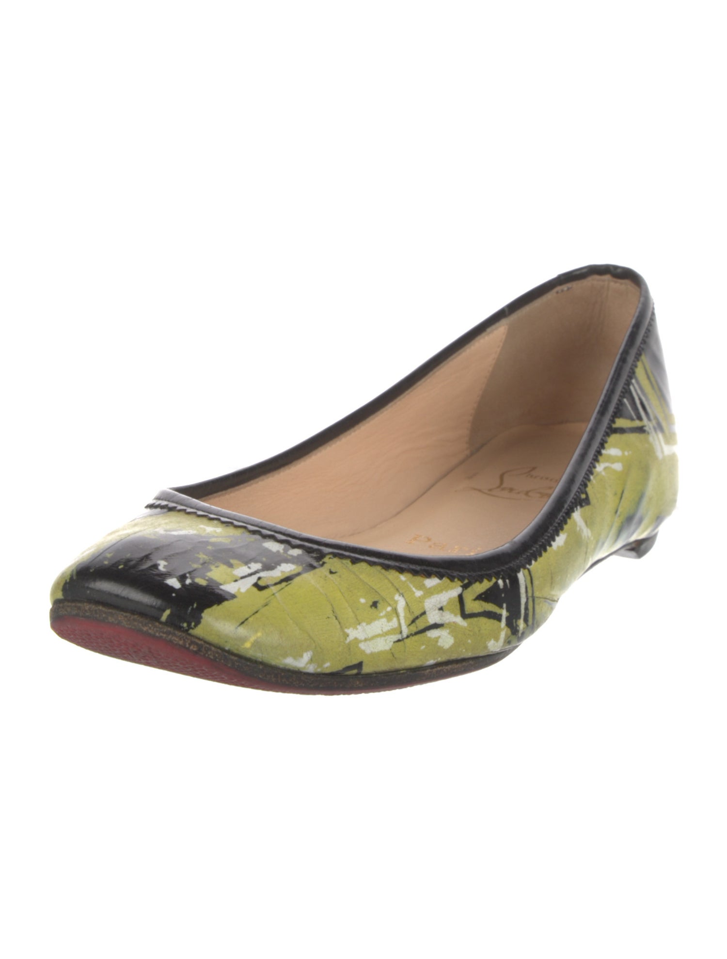 Christian Louboutin Vintage Patent Leather Ballet Flats
