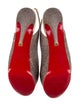 Christian Louboutin Glitter Glitter Accents Slingback Pumps