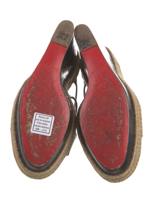 Christian Louboutin Patent Leather Espadrilles