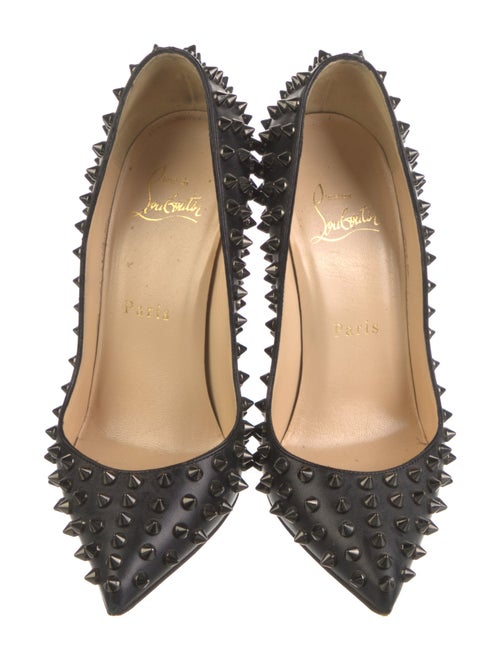 Christian Louboutin Spike Accents Leather Pumps