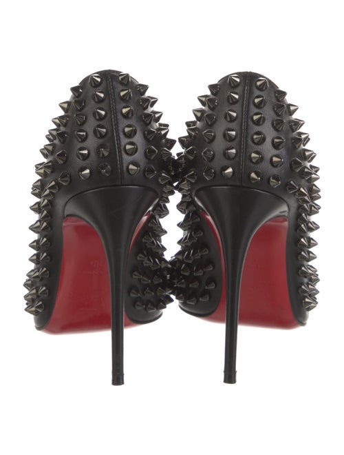 Christian Louboutin Spike Accents Leather Pumps