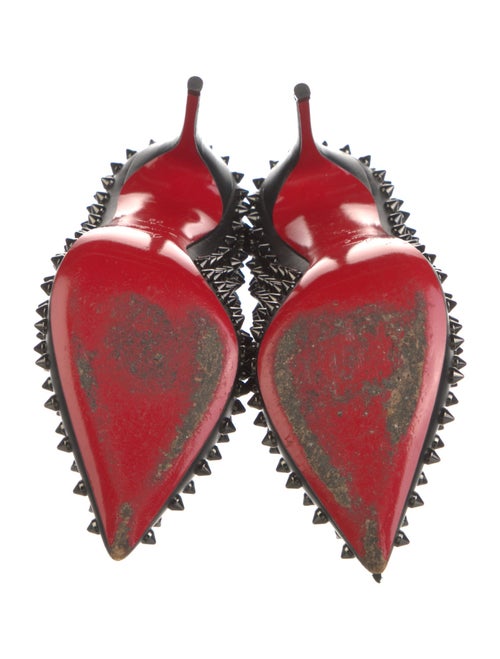 Christian Louboutin Spike Accents Leather Pumps