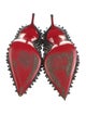 Christian Louboutin Spike Accents Leather Pumps