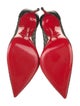 Christian Louboutin Mesh Leather Trim Embellishment Pumps