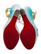 Christian Louboutin Patent Leather Colorblock Pattern Sandals