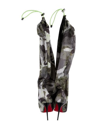 Christian Louboutin Nylon Printed Boots
