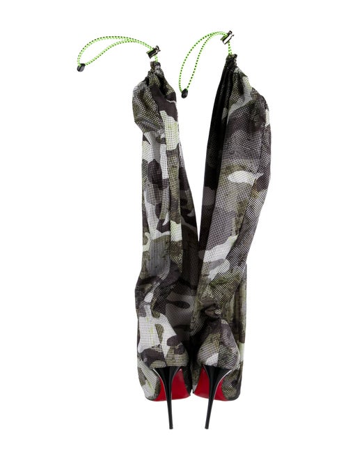 Christian Louboutin Nylon Printed Boots