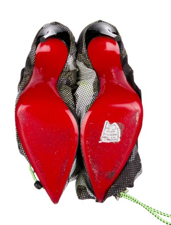 Christian Louboutin Nylon Printed Boots