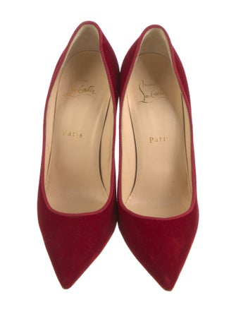 Christian Louboutin Velvet Grosgrain Trim Pumps