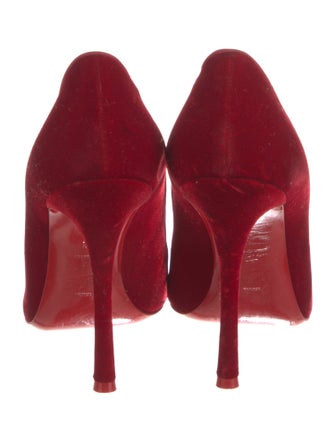 Christian Louboutin Velvet Grosgrain Trim Pumps