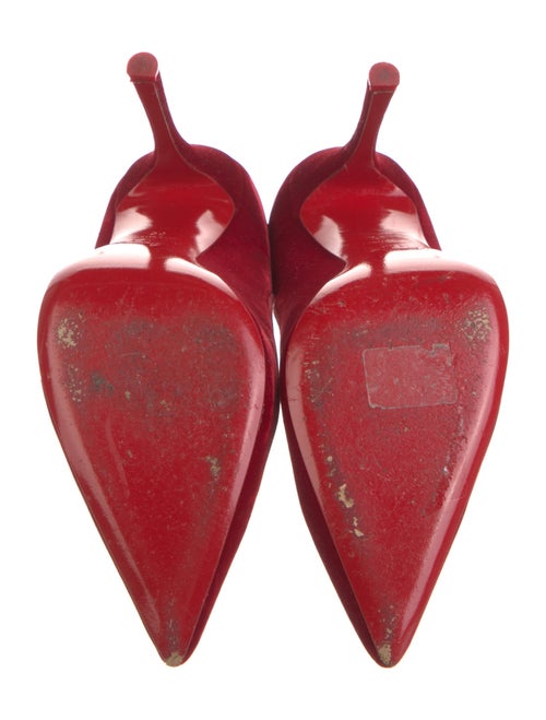 Christian Louboutin Velvet Grosgrain Trim Pumps