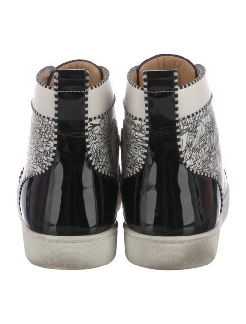 Christian Louboutin Spike Accents Leather Sneakers