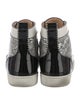 Christian Louboutin Spike Accents Leather Sneakers