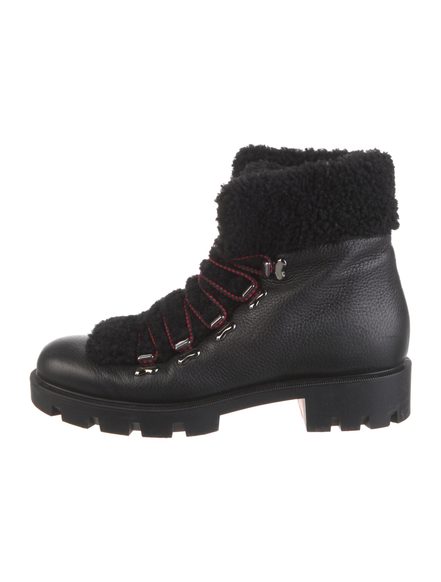 Christian Louboutin Edelvizir Leather Combat Boots