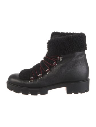 Christian Louboutin Edelvizir Leather Combat Boots