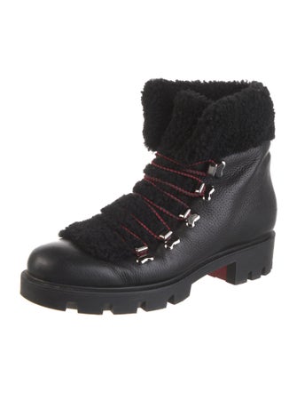 Christian Louboutin Edelvizir Leather Combat Boots