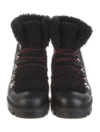 Christian Louboutin Edelvizir Leather Combat Boots