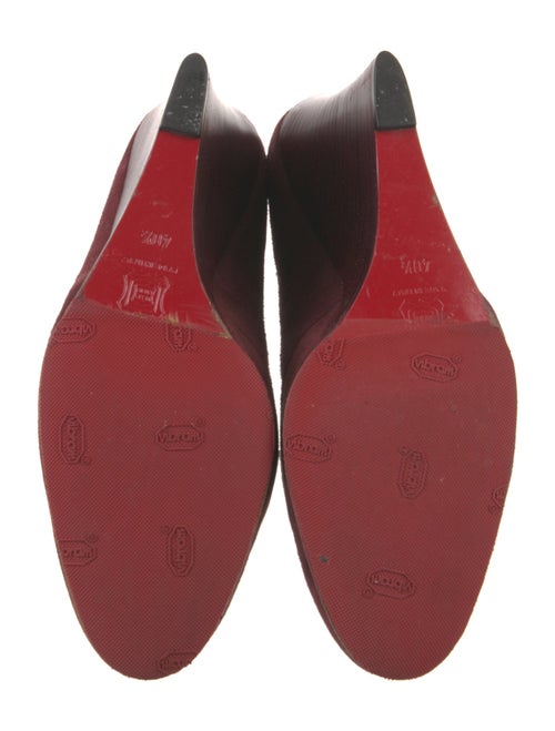 Christian Louboutin Suede Lace-Up Boots