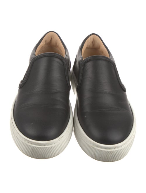 Christian Louboutin Leather Colorblock Pattern Sneakers