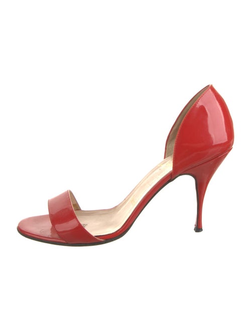 Christian Louboutin Patent Leather Printed Sandals