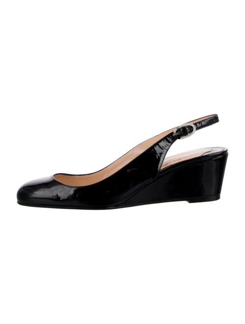 Christian Louboutin Patent Leather Slingback Pumps