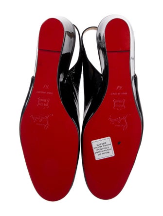 Christian Louboutin Patent Leather Slingback Pumps