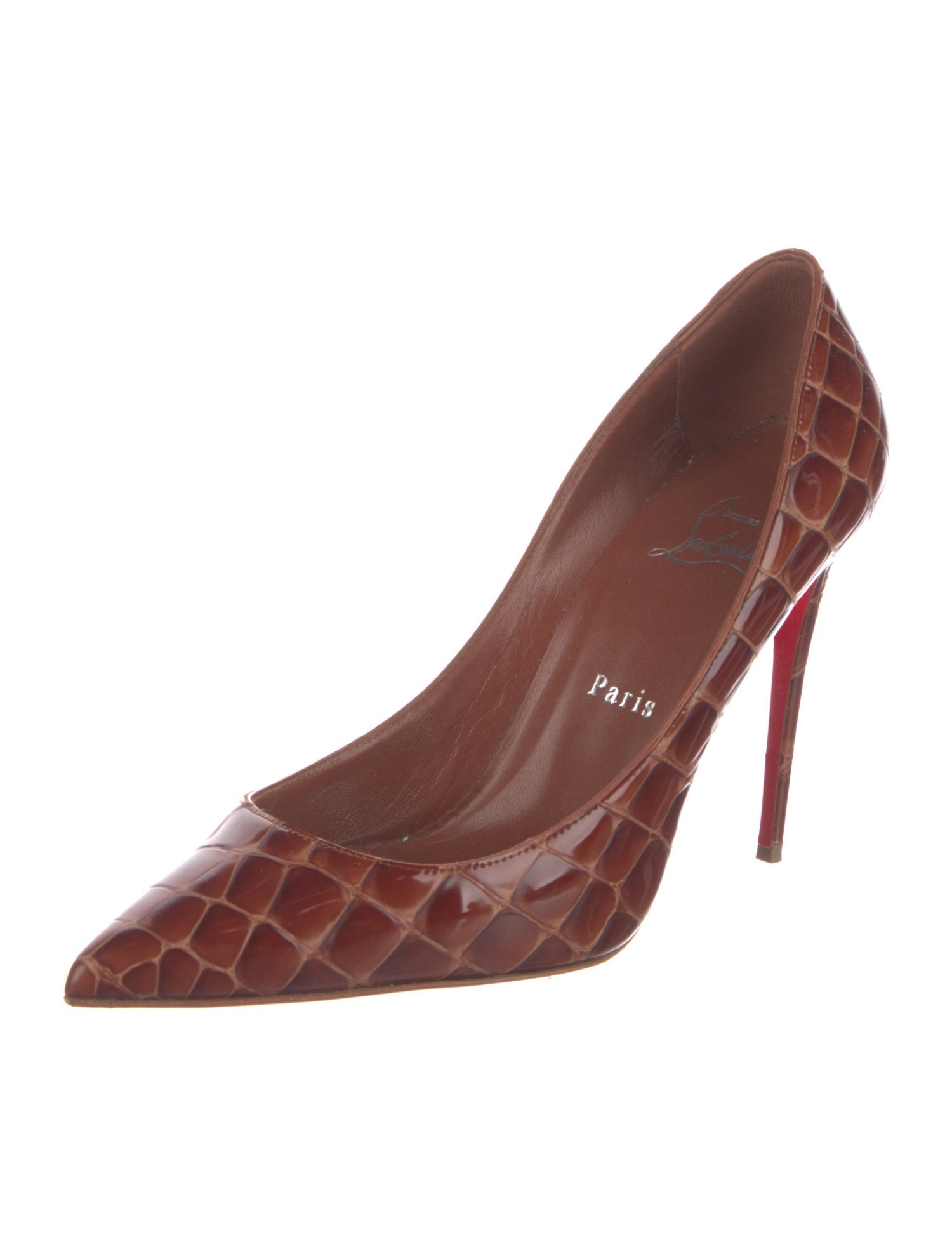 Christian Louboutin Embossed Leather Pumps
