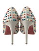 Christian Louboutin Spike Accents Leather Pumps