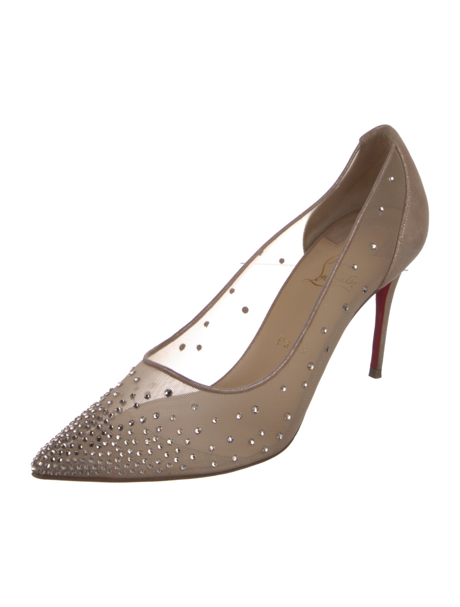 Christian Louboutin Mesh Accents Pumps