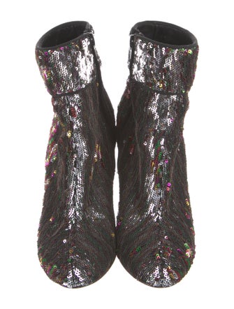Christian Louboutin Sequins Sequin Embellishments Boots