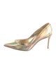 Christian Louboutin Spike Accents Patent Leather Pumps
