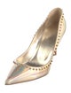 Christian Louboutin Spike Accents Patent Leather Pumps