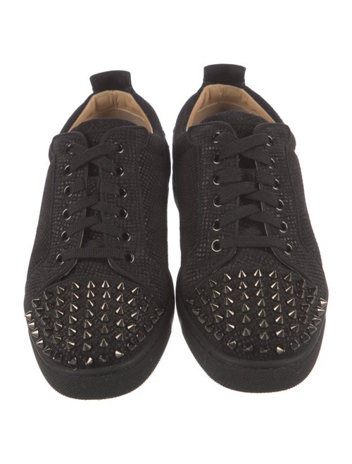Christian Louboutin Spike Accents Suede Sneakers