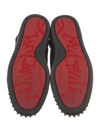 Christian Louboutin Spike Accents Suede Sneakers