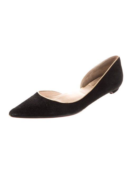 Christian Louboutin Suede D'Orsay Flats