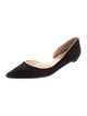 Christian Louboutin Suede D'Orsay Flats