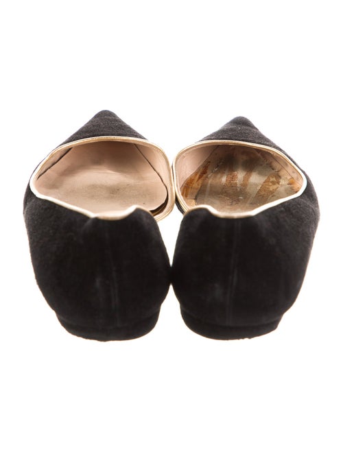 Christian Louboutin Suede D'Orsay Flats