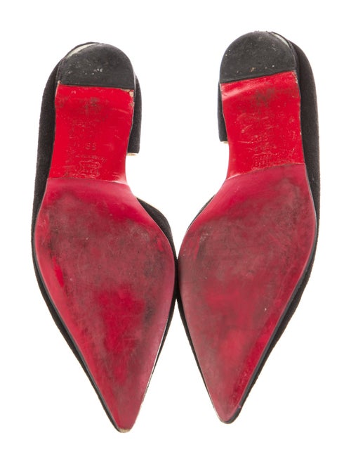 Christian Louboutin Suede D'Orsay Flats
