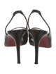 Christian Louboutin Patent Leather Slingback Pumps