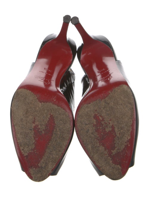 Christian Louboutin Patent Leather Slingback Pumps